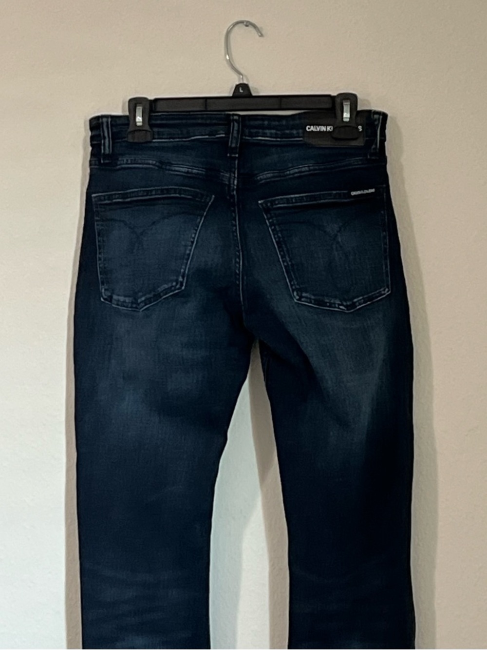 Calvin Klein Men’s Dark Wash‎ Slim Straight Jeans, Size 30 - Picture 8 of 11